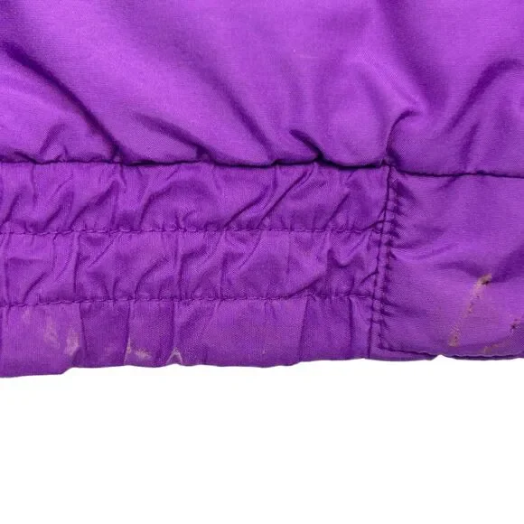 Vintage 90s Steep Slopes Ski Snow Jacket Mens L Large Skier Skiing Purple